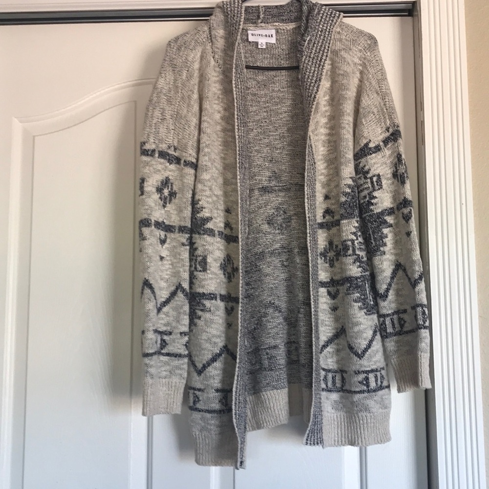 Sweater with hoodie